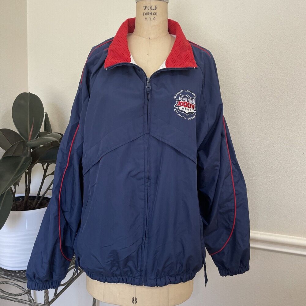 puma, super bowl xxxiv, navy windbreaker, size M